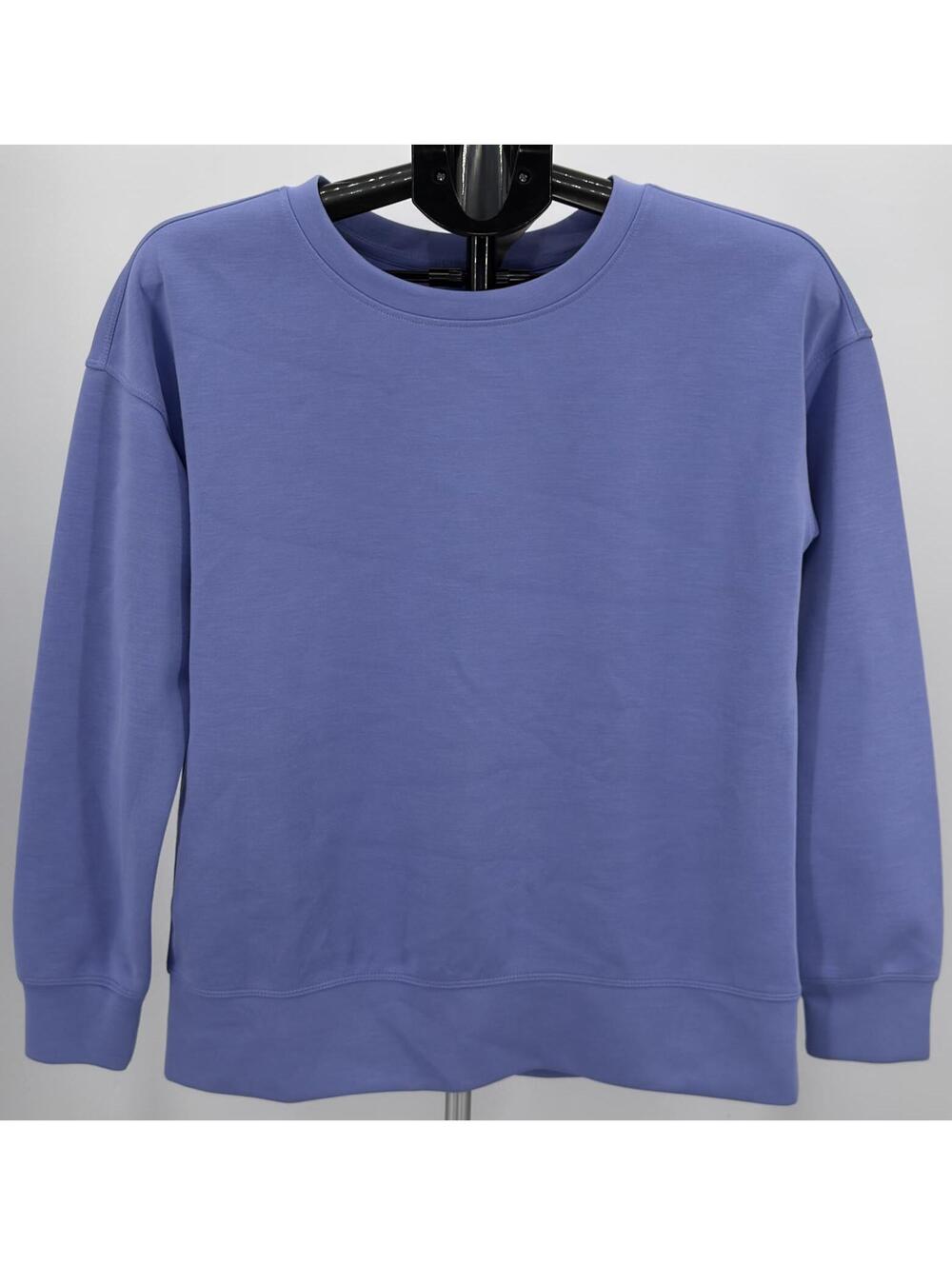 Monetta Relaxed Fit Small‎ Blue Crewneck Sweatshirt Cotton
